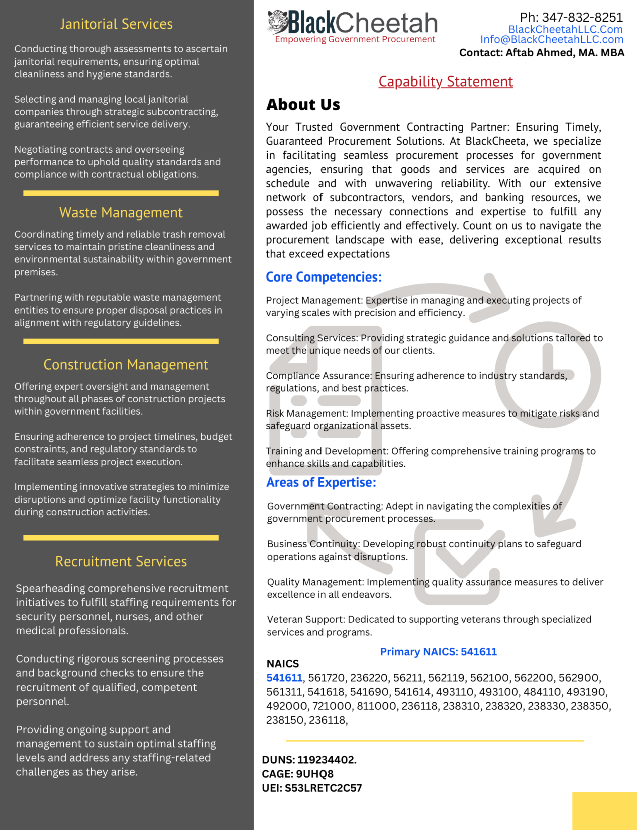 Capability Statement 2 - BlackCheetah